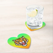Roaring Tiger Head-25818 Kartonnen Onderzetters (Insitu)