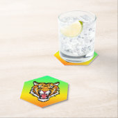 Roaring Tiger Head-25818 Kartonnen Onderzetters (Insitu)