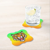 Roaring Tiger Head-25818 Kartonnen Onderzetters (Insitu)