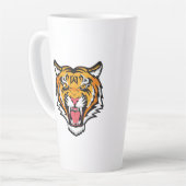 Roaring Tiger Head-25818 Latte Mok (Linkerhoek)