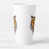 Roaring Tiger Head-25818 Latte Mok (Voorkant)