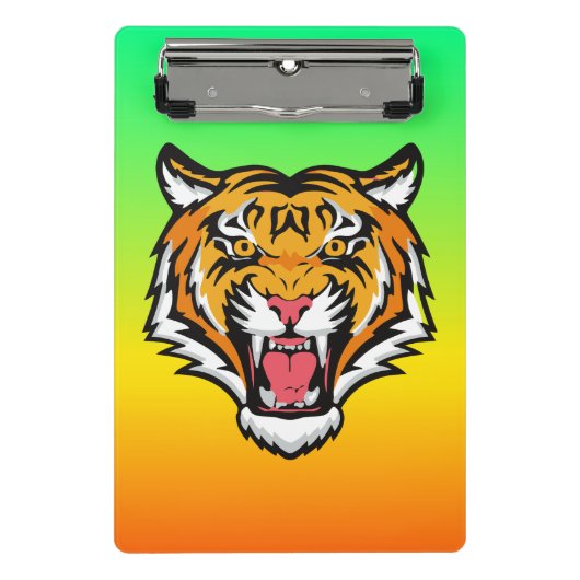 Roaring Tiger Head-25818 Mini Klembord (Voorkant)
