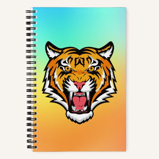 Roaring Tiger Head-25818 Notitieboek (Voorkant)