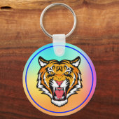 Roaring Tiger Head-25818 Sleutelhanger (Achterkant)