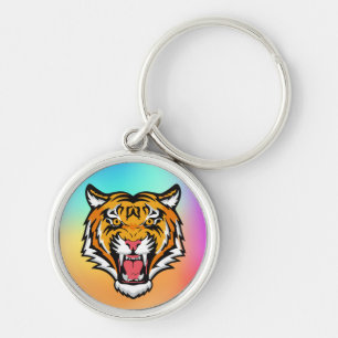 Roaring Tiger Head-25818 Sleutelhanger