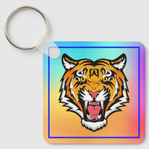 Roaring Tiger Head-25818 Sleutelhanger