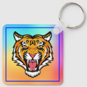 Roaring Tiger Head-25818 Sleutelhanger (Achterkant)