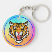 Roaring Tiger Head-25818 Sleutelhanger (Achterkant)