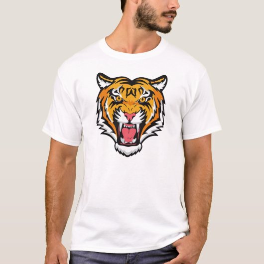 Roaring Tiger Head-25818 T-shirt (Voorkant)