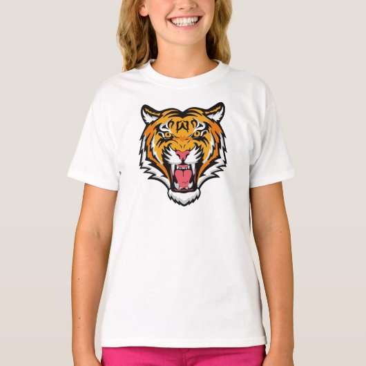 Roaring Tiger Head-25818 T-shirt (Voorkant)