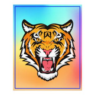 Roaring Tiger Head-25818 Travel Mug Foto Afdruk