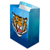 Roaring Tiger Head-25818 Travel Mug Medium Cadeauzakje (Achterkant Gekanteld)