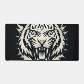 Roaring Tiger Head Illustration Bureaumat (Voorkant)