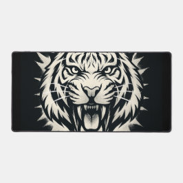 Roaring Tiger Head Illustration Bureaumat