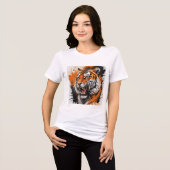 Roaring Tiger Hoodie Tri-Blend Shirt (Voorkant volledig)