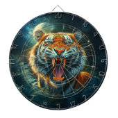 Roaring Tiger Moonlit Oerwoud Dartbord (Voorkant)