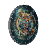 Roaring Tiger Moonlit Oerwoud Dartbord (Voorkant Links)