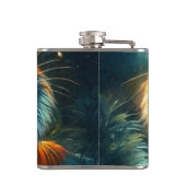 Roaring Tiger Moonlit Oerwoud Heupfles (Achterkant)