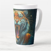 Roaring Tiger Moonlit Oerwoud Latte Mok (Rechterhoek)