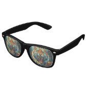 Roaring Tiger Moonlit Oerwoud Retro Zonnebril (Gekanteld)