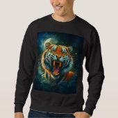 Roaring Tiger Moonlit Oerwoud Trui (Voorkant)
