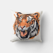 "Roaring Tiger Portrait" Kussen (Voorkant)