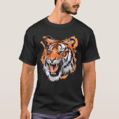 Roaring Tiger Portrait T-shirt (Voorkant)
