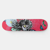 ROARING TIGER SKATEBOARD MET BUTTERFLIES (Horizontaal)