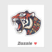 Roaring Tiger Sticker (Vel)