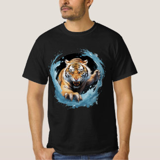 Roaring Tiger T-shirt in blauw water