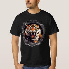 Roaring Tiger T-shirt in de rook