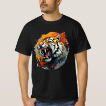 Roaring Tiger T-shirt - Intense kleuren
