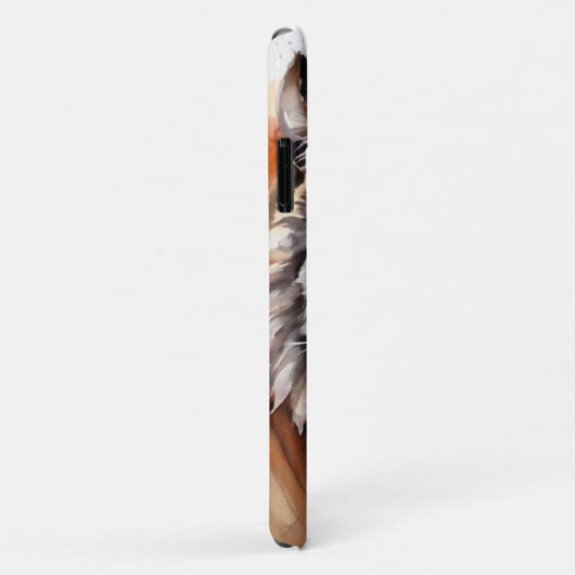 Roaring Tiger Waterverf Personaliseer Oerwoud Anim Case-Mate iPhone Case (Achterkant/rechts)
