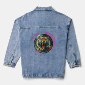 Roaring tijger denim jacket (Achterkant)