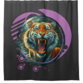 Roaring tijger douchegordijn (Voorkant)