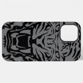 Roaring tijger iPhone hoesje (Achterkant horizontaal)