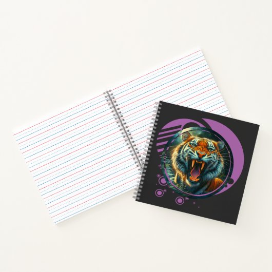 Roaring tijger notitieboek (Binnen)