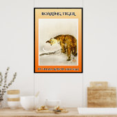 Roaring tijger poster (Keuken)