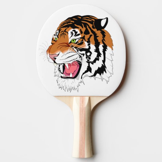 Roaring tijger tafeltennisbatje (Achterkant)