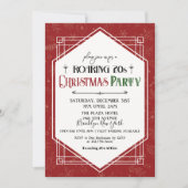 Roaring Twenties 1920 Kerstfeest Kaart (Voorkant)