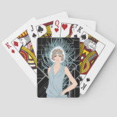 Roaring twenties Art Deco Bicycle speelkaarten (Achterkant)