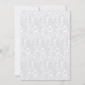 Roaring Twenties Art Deco Bruiloft Dank u Kaart (Achterkant)