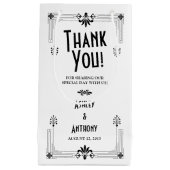 Roaring Twenties Art Deco bruiloft welkomsttas Klein Cadeauzakje (Voorkant)