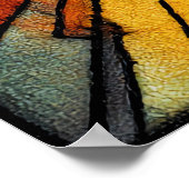 Roaring Twenties Art Deco Sunburst  Poster (Hoek)