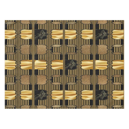 Roaring Twenties Art Deco Tablecloth Tafelkleed (Voorkant (Horizontaal))
