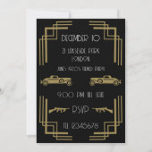 Roaring Twenties Art Deco Verjaardag Kaart (Achterkant)