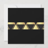 Roaring Twenties Art Deco Wedding Kaart (Achterkant)