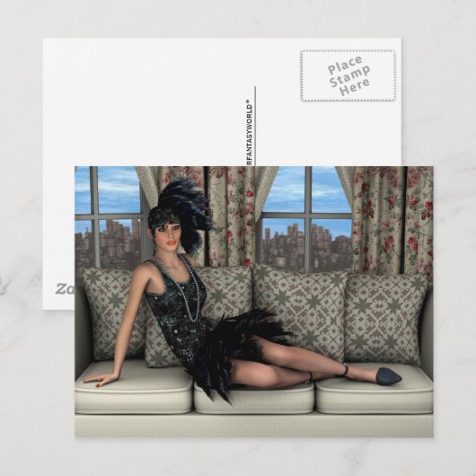 Roaring Twenties Briefkaart (Voorkant / Achterkant)