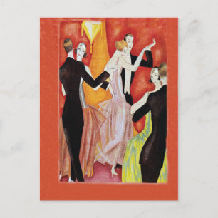 Roaring Twenties Dancing Couples Briefkaart