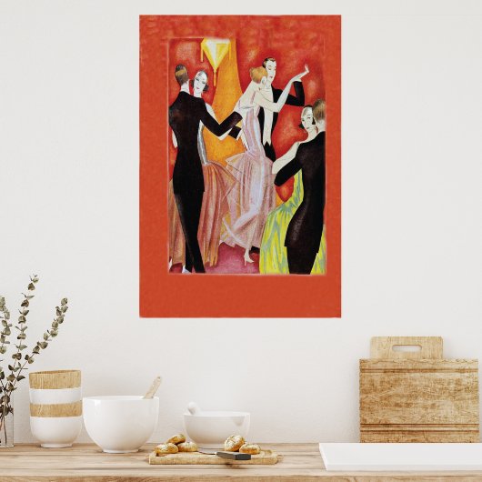 Roaring Twenties Dancing Couples Poster (Keuken)
